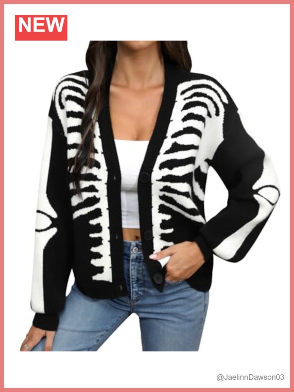 Halloween Y2K Cropped Cardigan Knit Sweater Open Front